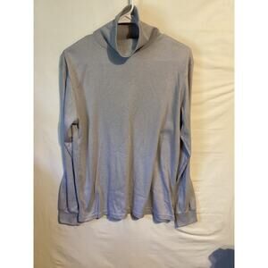 2432 Separate Issue Womens Long Sleeve Turtleneck Light Gray Size Large